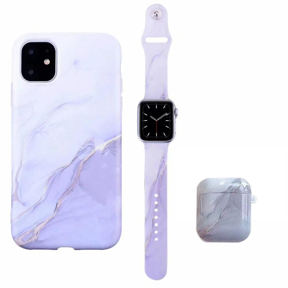 Applicable Earphone Case for Polished Mobile Phone and Marble Strap