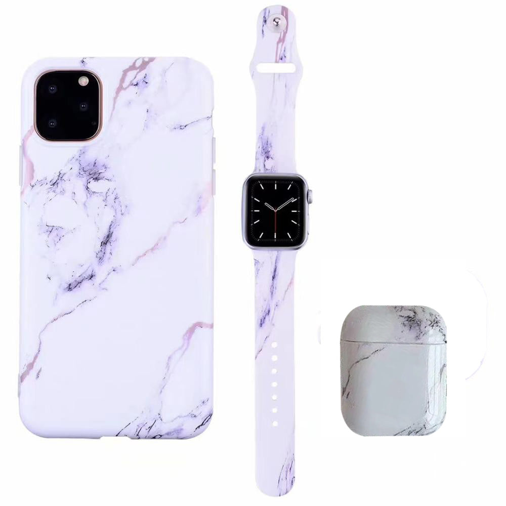 Applicable Earphone Case for Polished Mobile Phone and Marble Strap — view 3