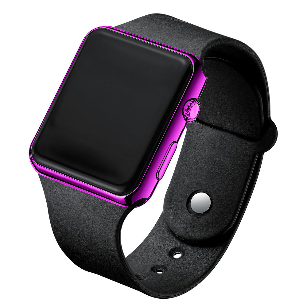 Square Electroplated LED Digital Watch — view 5