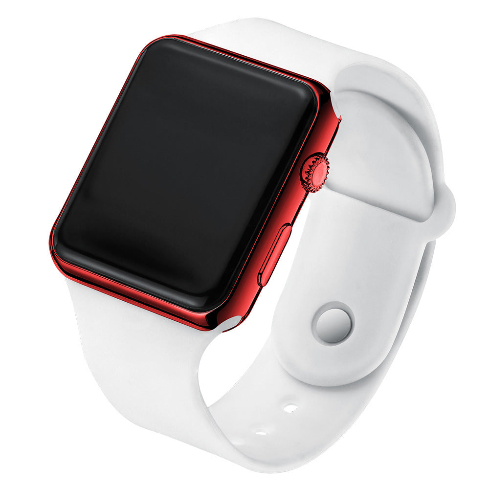 Square Electroplated LED Digital Watch — view 4