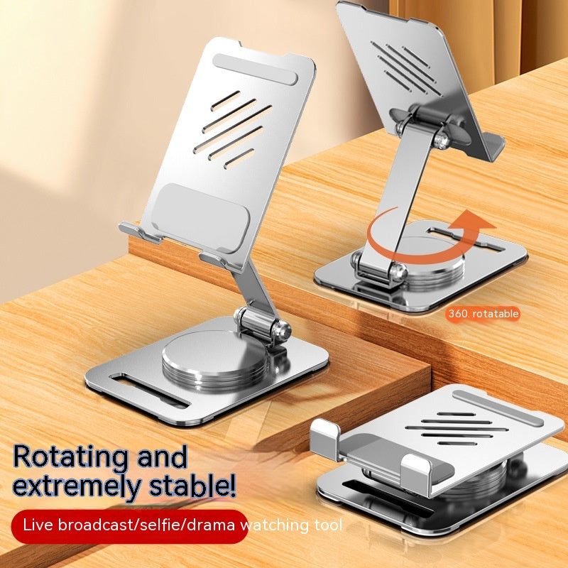 360 Degrees Rotate Metal Desk Mobile Phone Holder Stand for Pad Adjustable — view 3