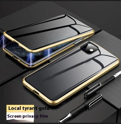 Anti-peep Magnetic Protective Shell Privacy Glass Phone Case — view 7