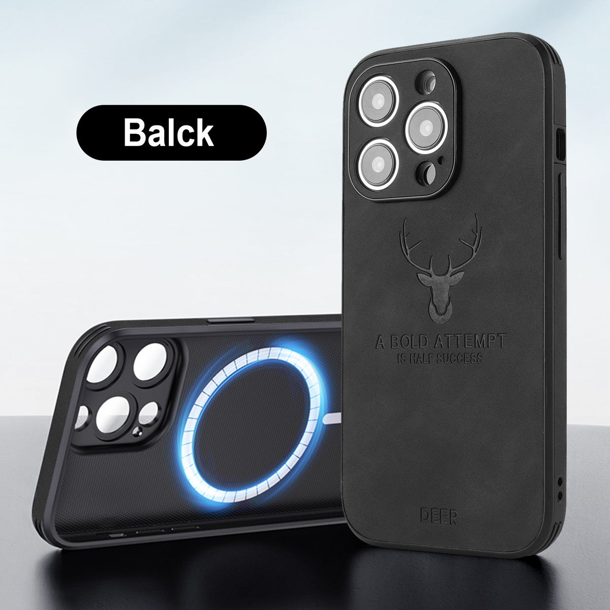 16 Series Magnetic Charging Moose Head Printing Phone Case — view 4
