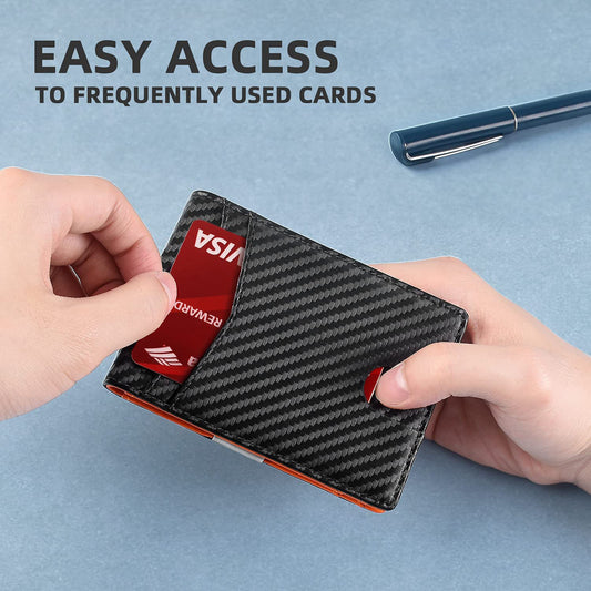 PU Leather Multiple Card Slots Anti-theft Wallet Holder