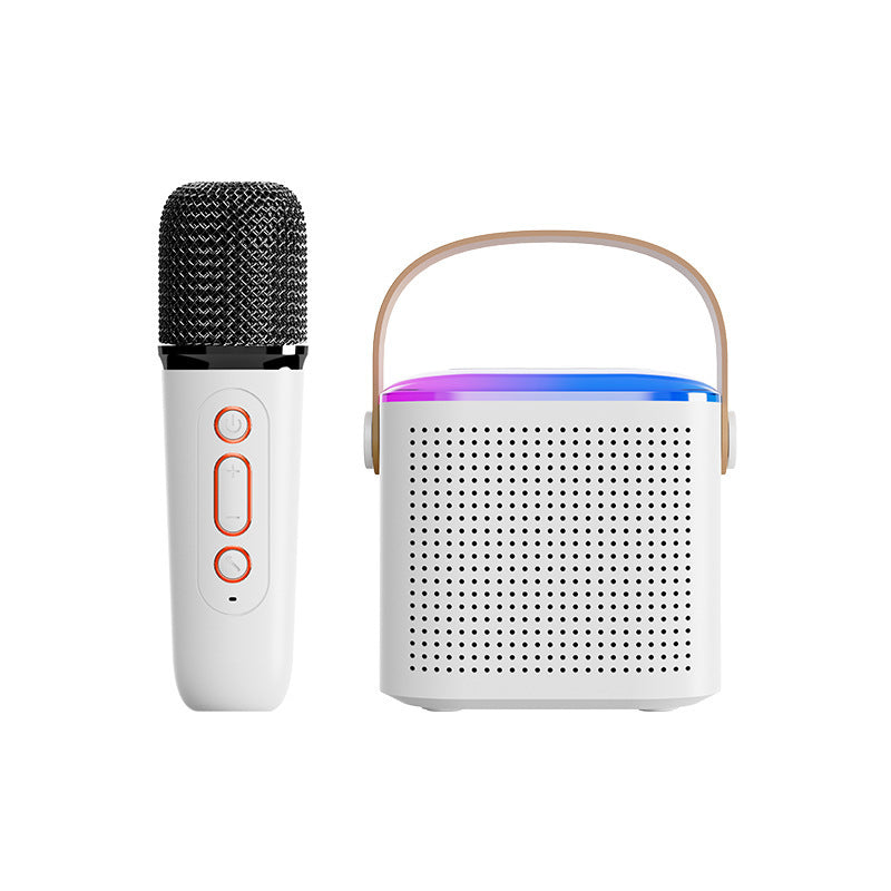 Microphone Karaoke Machine Bluetooth Speaker with 2 Wireless Mic RGB Light Home — view 6