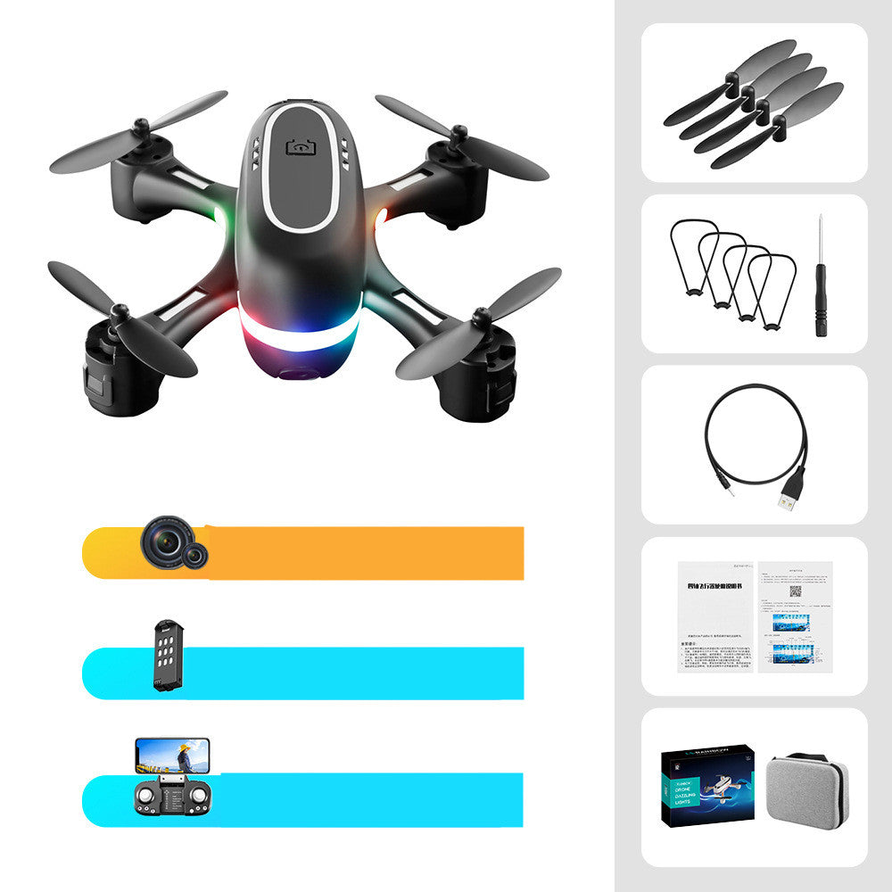 Mini Aerial Photography Gradient LED Remote Control Plane — view 6