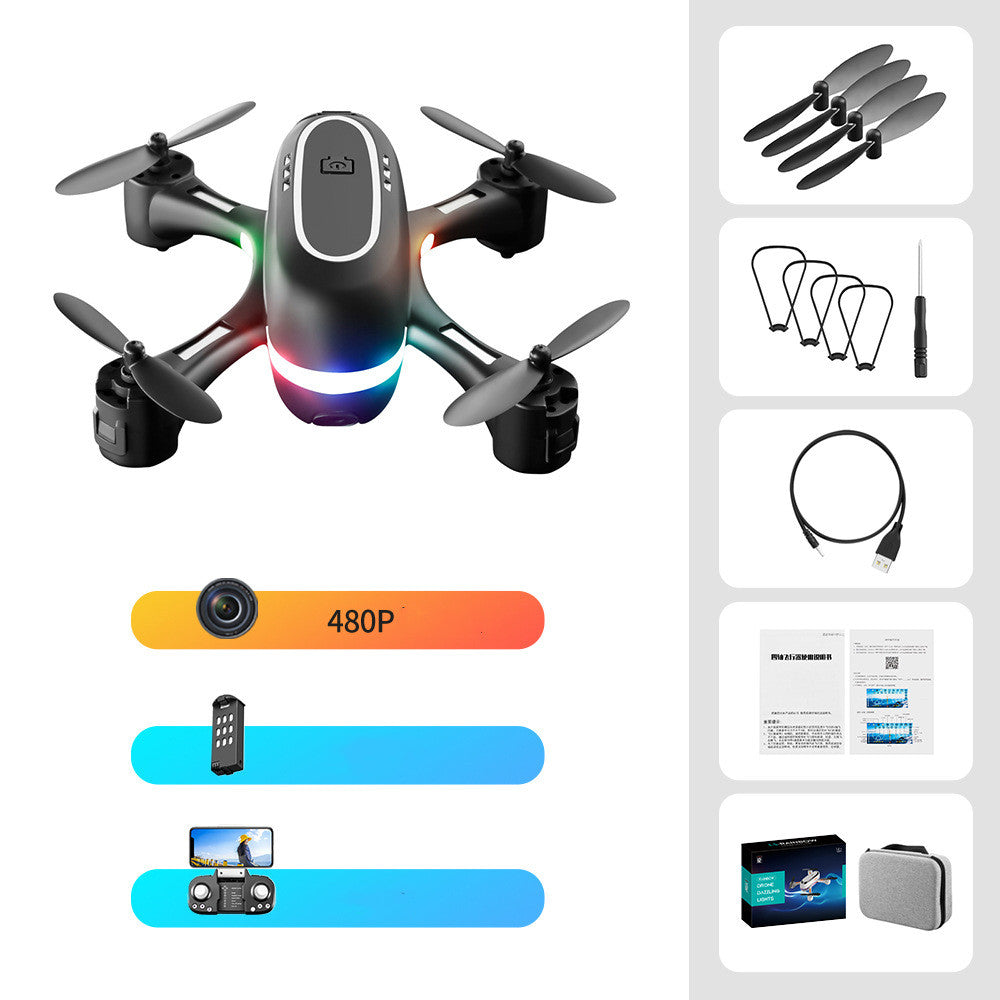 Mini Aerial Photography Gradient LED Remote Control Plane — view 7