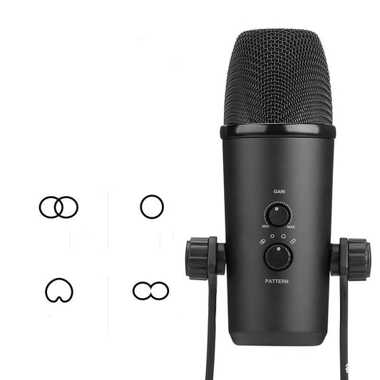 Condenser Microphone Eat Broadcast Recording Built-in Sound Card — view 2