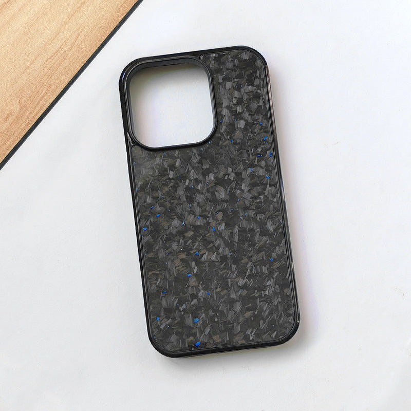 Gold Foil Carbon Fiber Forged Grain Phone Case — view 2