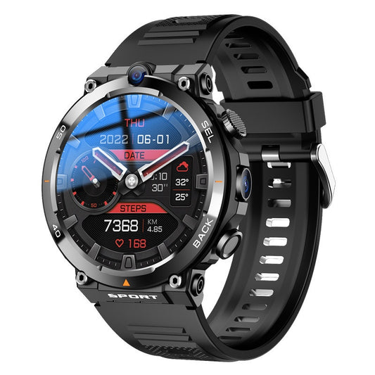 Multi Functional Sports Smartwatch with Dual Cameras for Positioning — view 2