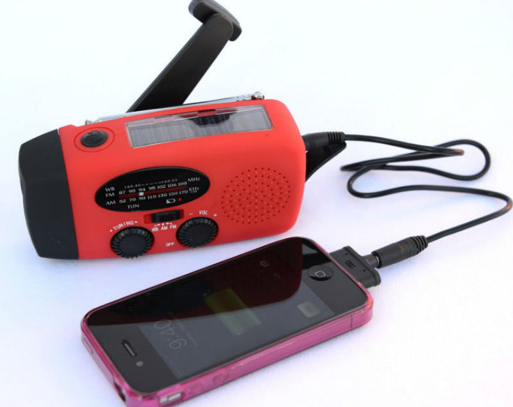 Solar Hand Crank USB Charging Radio Flashlight — view 5