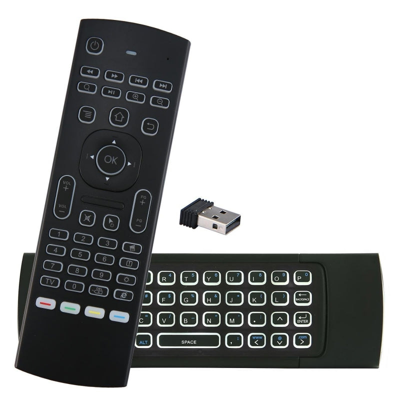 MX3 MX3-L Backlit Air Mouse T3 Smart Voice Remote Control 2.4G RF Wireless — view 2