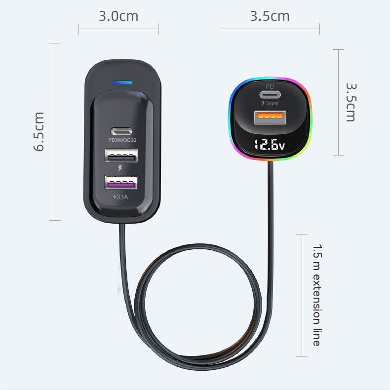 Car Charger Super Fast Charge Multi-function — view 3