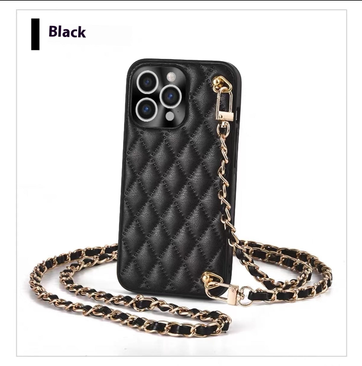 Phone Case Diamond Plaid Crossbody Protective Sleeve — view 6