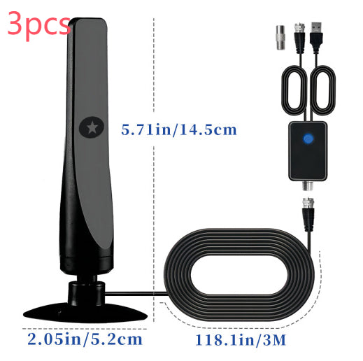 HDTV Vertical Suction Cup Ground Wave Digital TV Antenna High-definition DVB-T2 — view 7