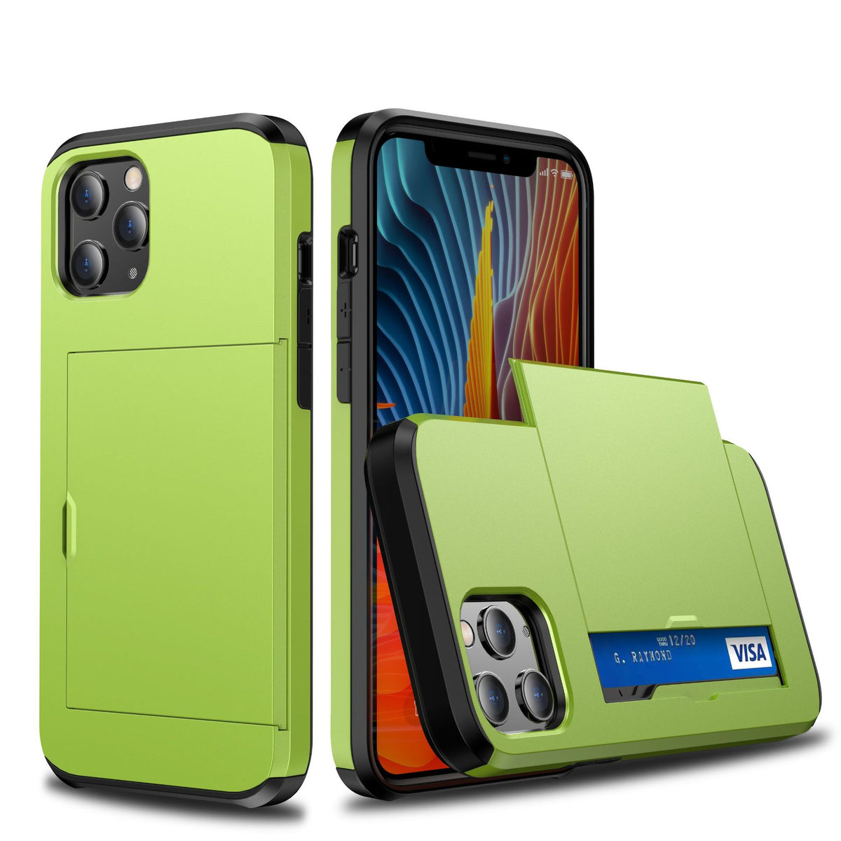 Compatible with Apple, iPhone12 Card Push Sliding Type anti-drop Phone Case — view 6