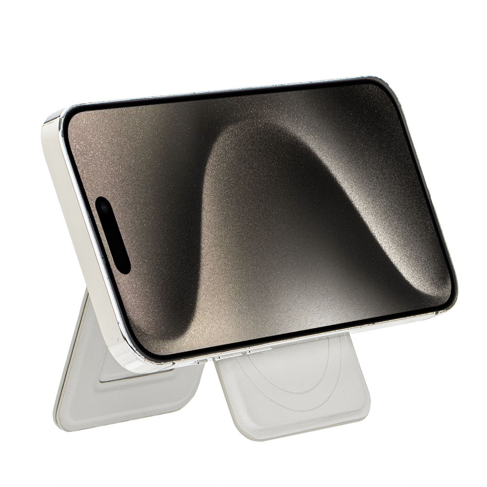 PU Magnetic Card Holder MagSafe Rotating Folding Bracket — view 3