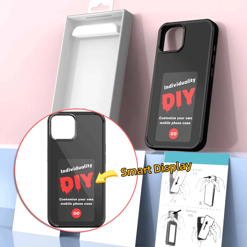 E-ink Screen Phone Case Unlimited Projection Personalized Cover Battery Free — view 3