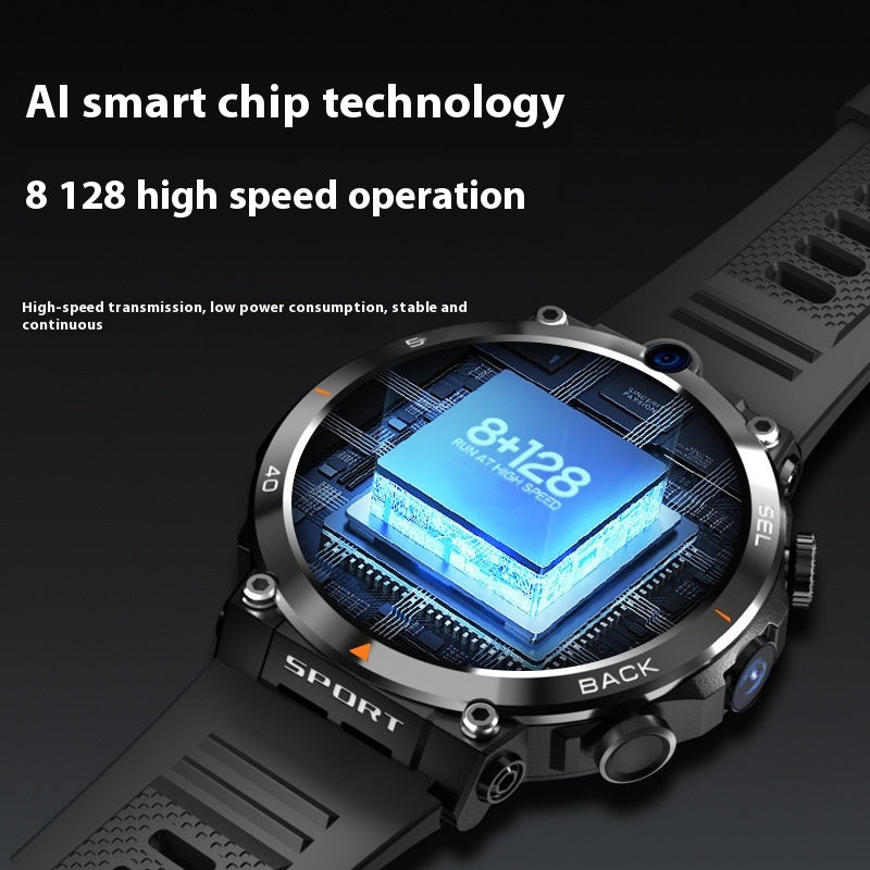 Multi Functional Sports Smartwatch with Dual Cameras for Positioning — view 3