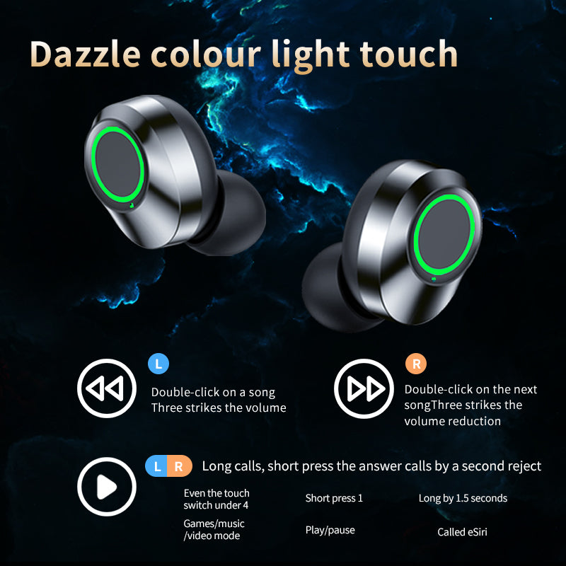 YD03 Wireless Bluetooth Headset TWS Large Screen Smart Digital Display in Ear — view 3