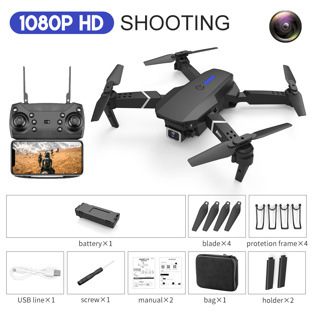E88 Drone Aerial Photography HD 4K Dual Camera Remote Control Airplane Toy — view 4