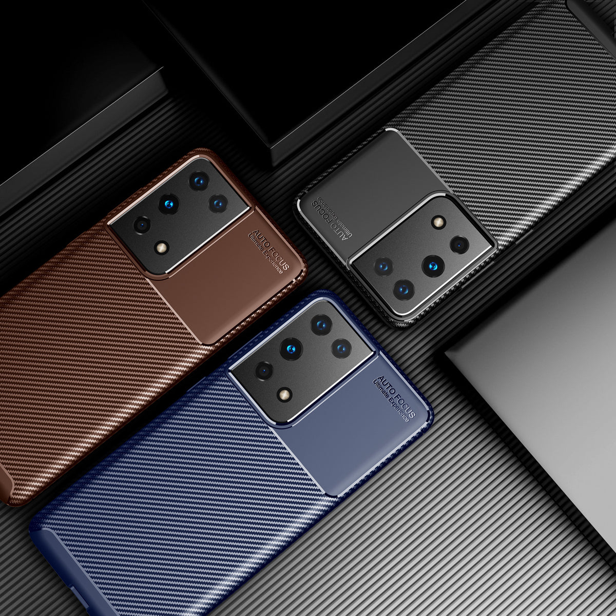 Beetle Phone Case TPU Carbon Fiber Drop Protective