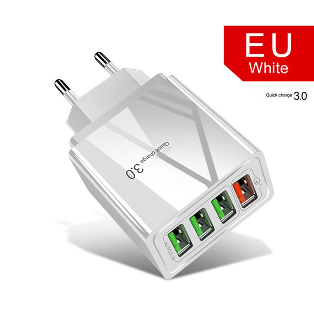 Illuminated 4USB Mobile Phone Charger 3A Charging Head — view 5