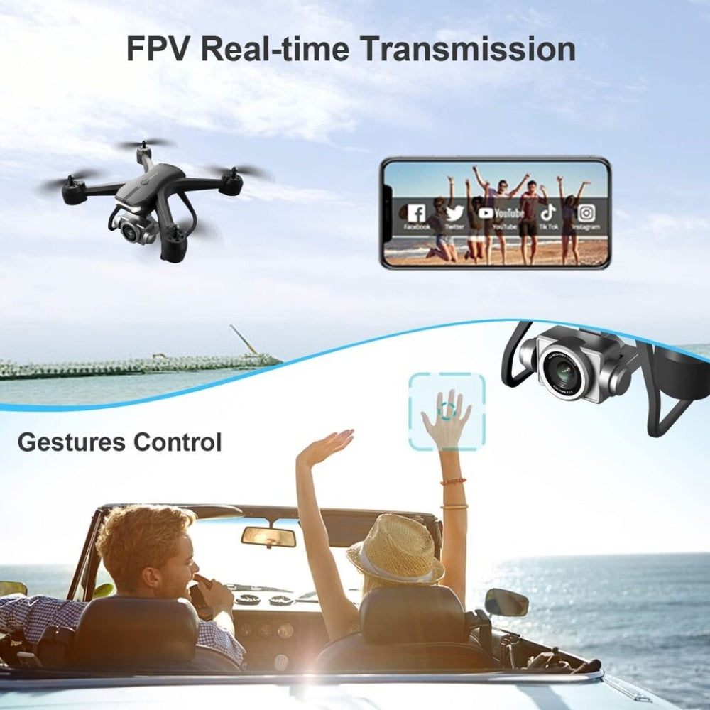 V14 Professional Drone 6K HD Dual Camera Wifi FPV Portable RC Quadcopter 2