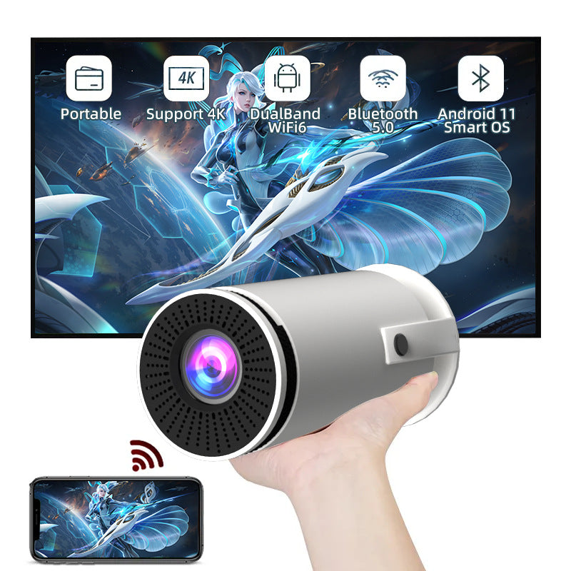 Barrel Machine Hy300 Smart Anzhuohd Projection Screen Home Recommend Projector — view 3