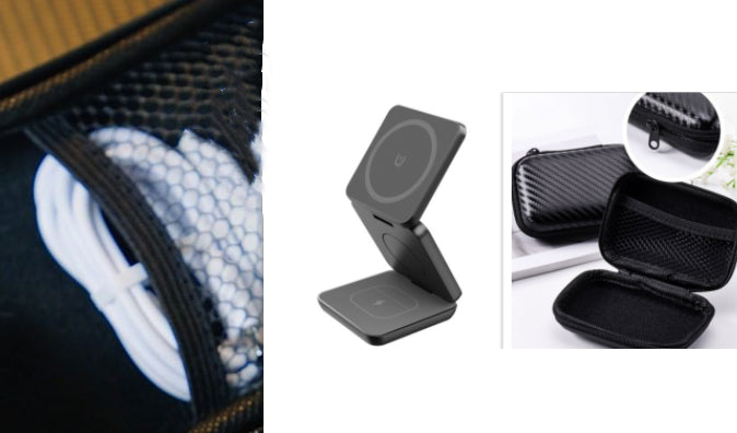 Magnetic Suction Wireless Charging and Folding Phone Holder — view 7