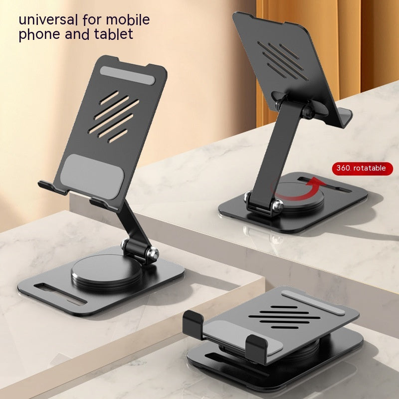 360 Degrees Rotate Metal Desk Mobile Phone Holder Stand for Pad Adjustable — view 4