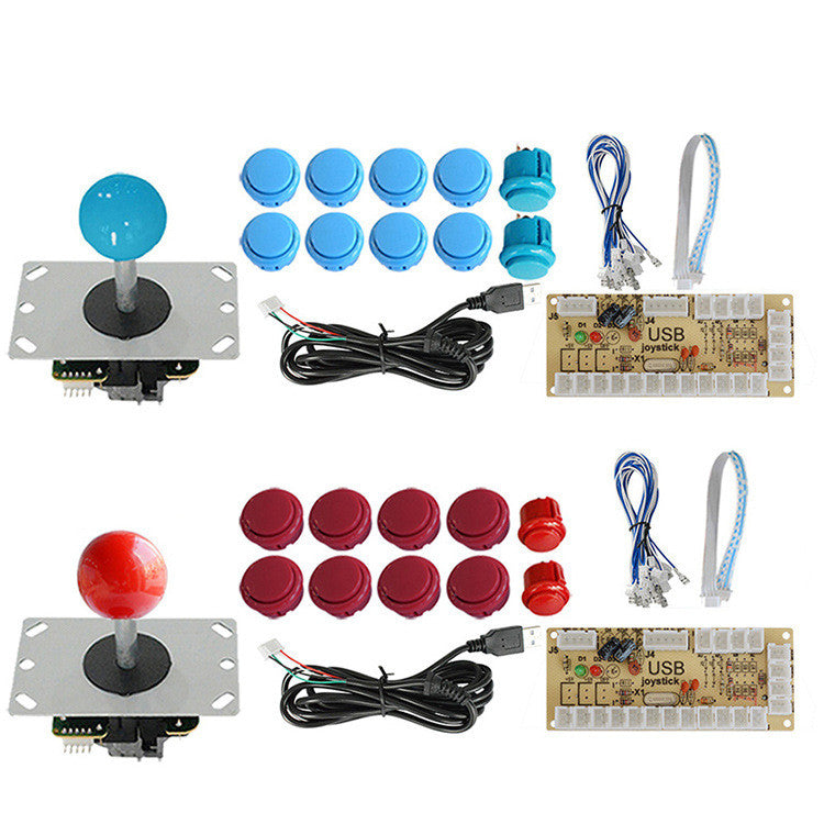 Button USB Joystick Control Chip Board Accessories Game Set — view 4