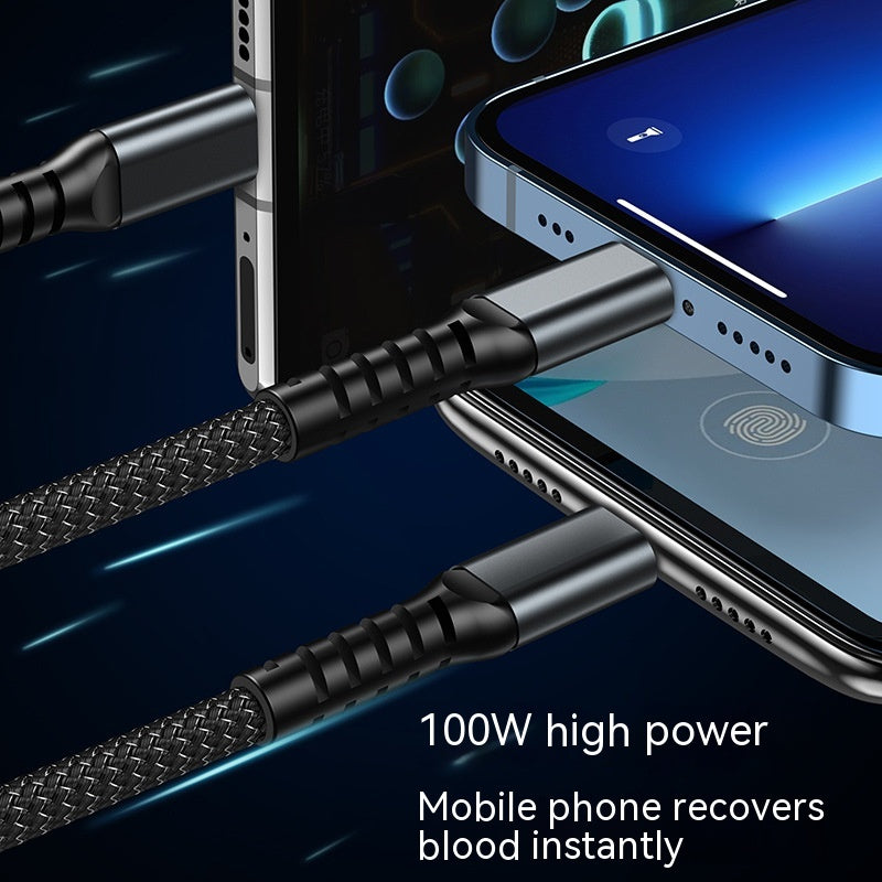 Three-in-one Mobile Phone with Light 6A Super Fast Charge Data Cable — view 5
