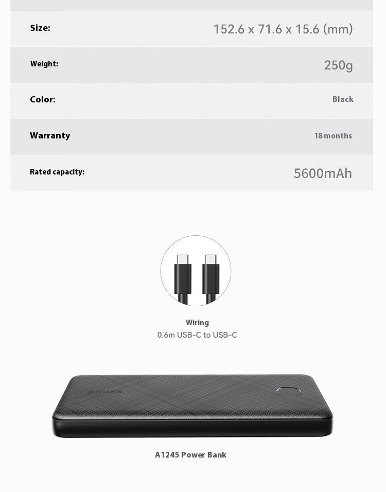 Power Bank PD20W Dual Port Fast Charging Large Capacity — view 4