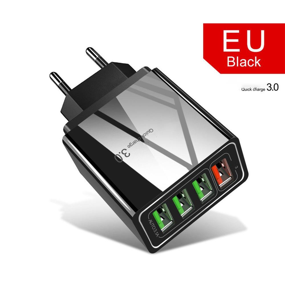 Illuminated 4USB Mobile Phone Charger 3A Charging Head — view 2