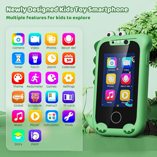Early Childhood Education Photo Video Game Mini Bear Handheld Touch Mobile — view 2