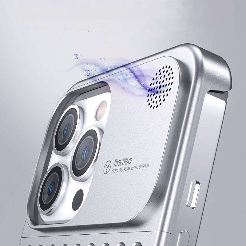 Aluminum Alloy Phone Case for 14 13 Pro Max Plus Hollow Heat Dissipation — view 6