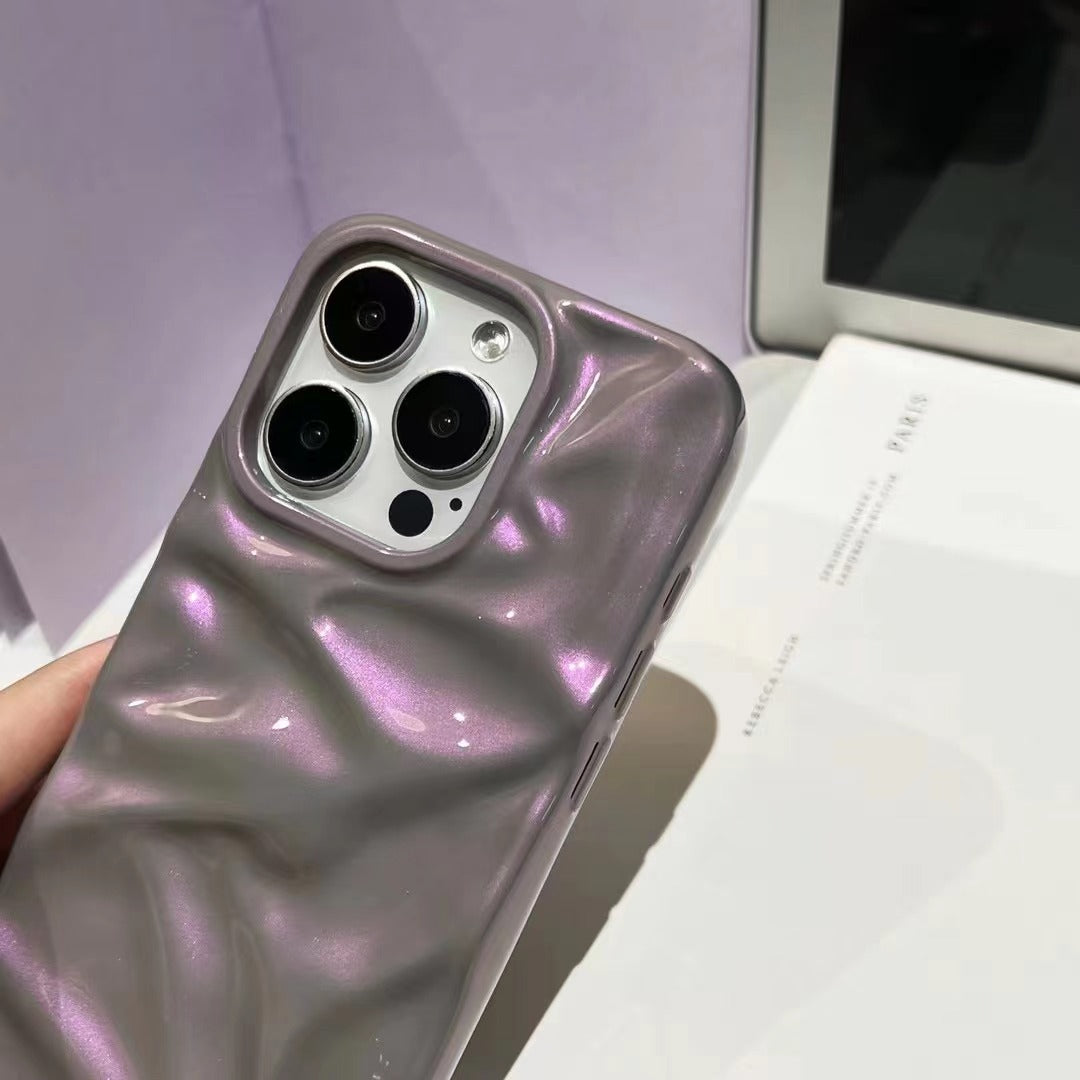 Colorful Purple Water Ripple Phone Case Three-dimensional — view 5