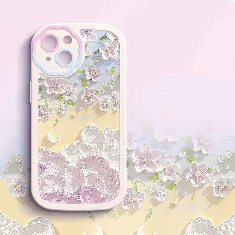Oil Painting Flower Mobile Phone Protective Case — view 3