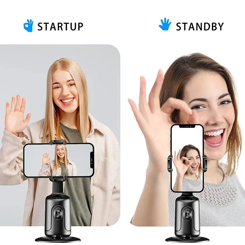 360 Auto Face Tracking Gimbal AI Smart Phone Holder for Smartphone Video Vlog — view 2