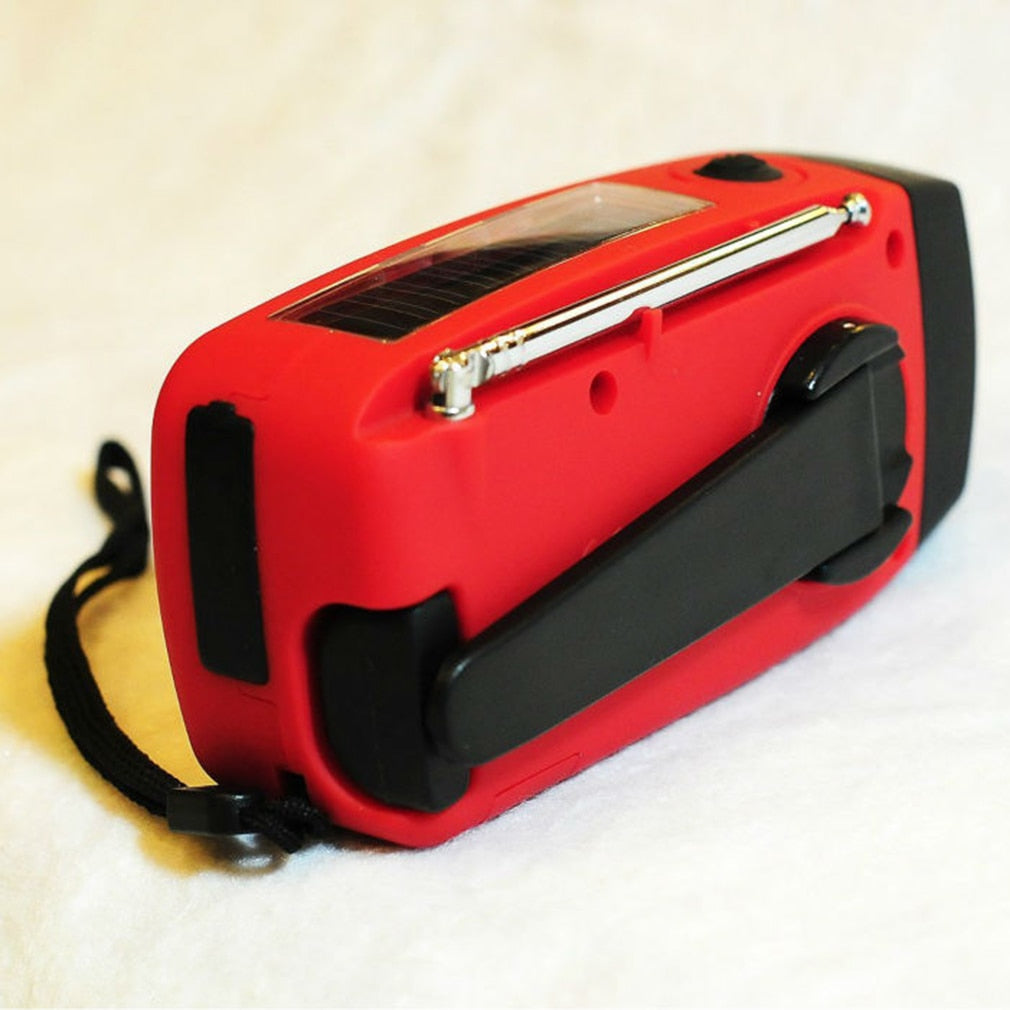 Solar Hand Crank USB Charging Radio Flashlight — view 6
