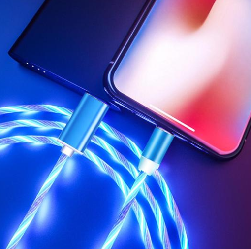 Compatible with Apple, Flowing Light Magnetic Streamer Data Line Cable — view 2