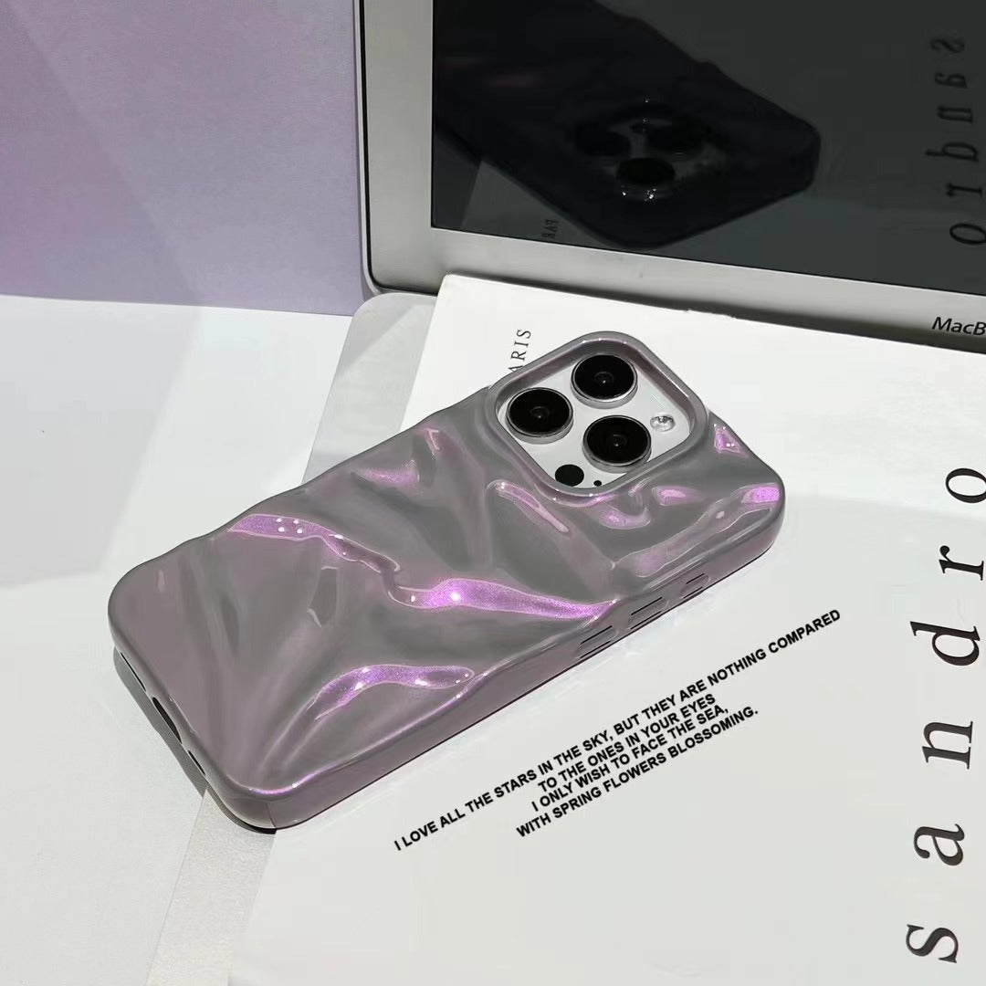 Colorful Purple Water Ripple Phone Case Three-dimensional — view 4