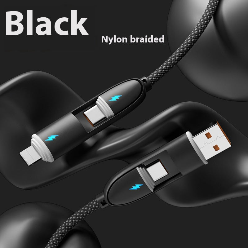 Four-in-one Silicone Fast Charge Data Cable — view 6