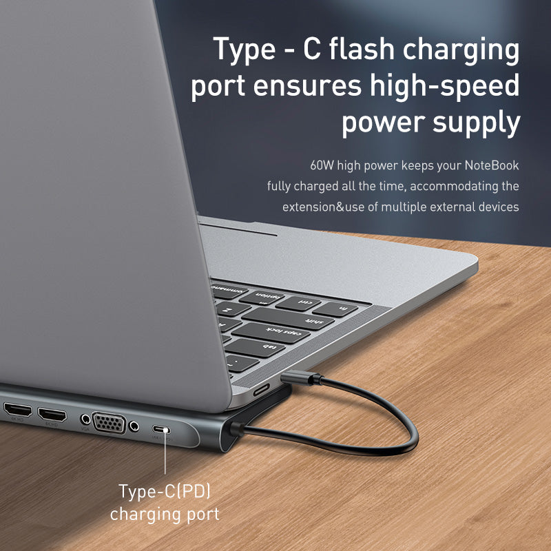 Hub Docking Station and Cooling Bracket to Ten-port HDMI and VGA Network Port — view 6
