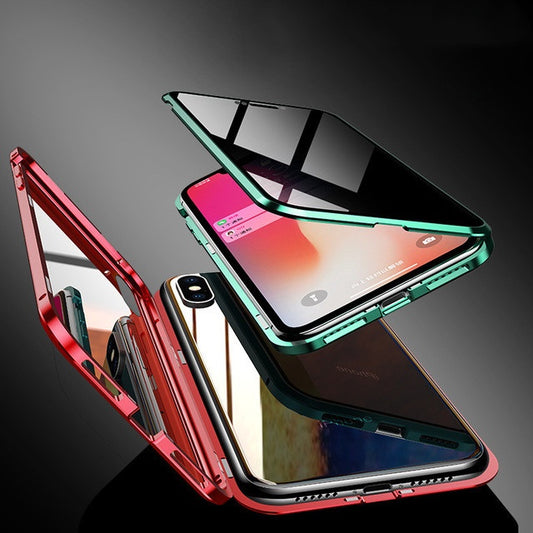 Anti-peep Magnetic Protective Shell Privacy Glass Phone Case