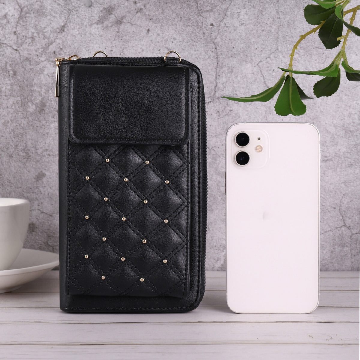 Fashion All-match Mobile Phone Bag Classic Style Rhombus Light Luxury — view 3