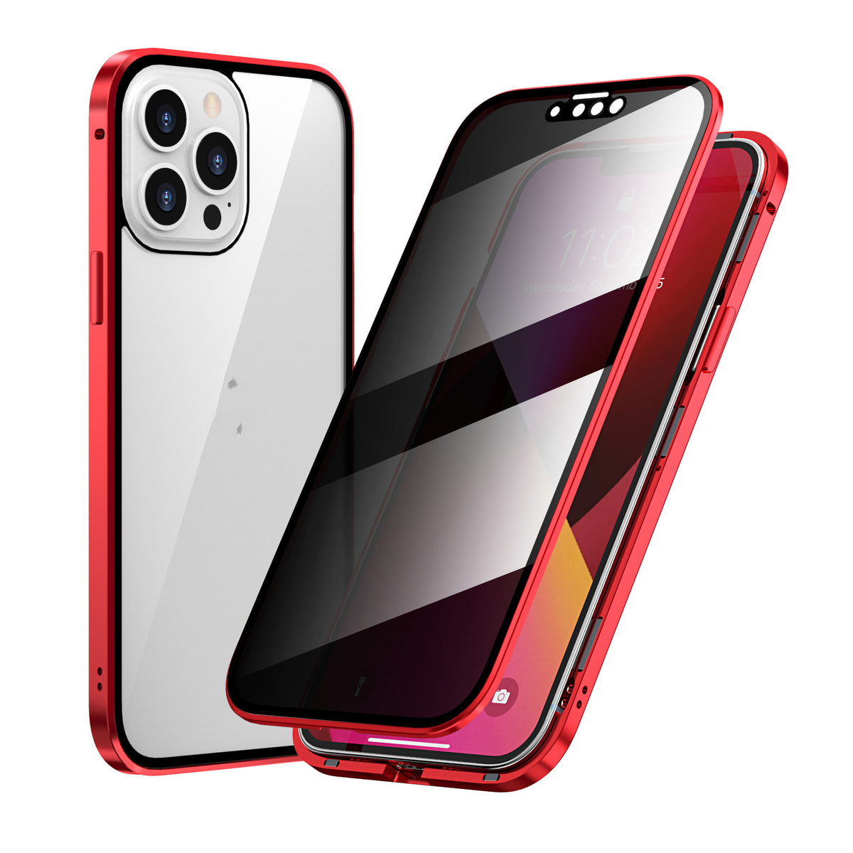 Privacy-proof Magneto Phone Case Double Sided Metal Frame — view 6