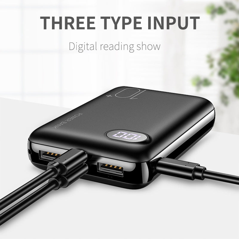 10000mAh Two USB Digital Display Power Bank — view 4