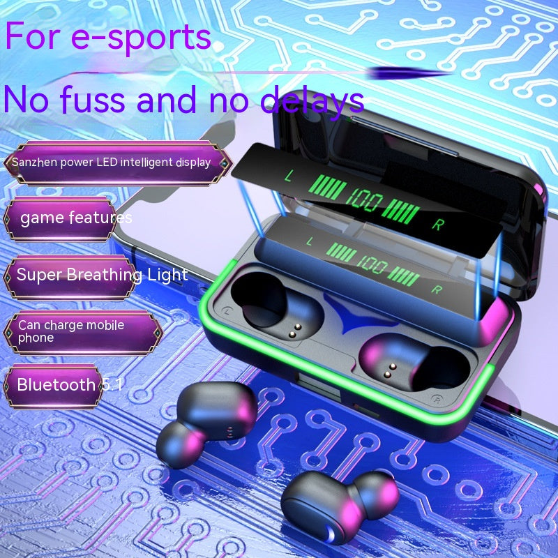 Gaming Bluetooth Headset Breathing Light Wireless — view 2